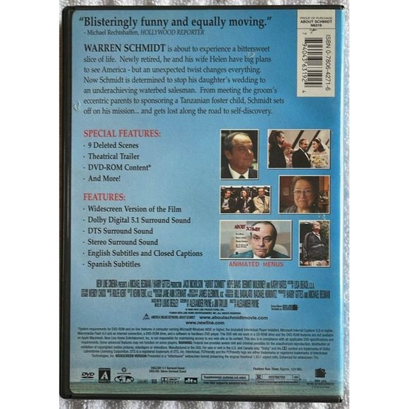 About Schmidt (DVD) Jack Nicholson - Picture 2 of 5